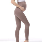 High Waist High Elastic Seamless Yoga Maternity Leggings Multicolor
