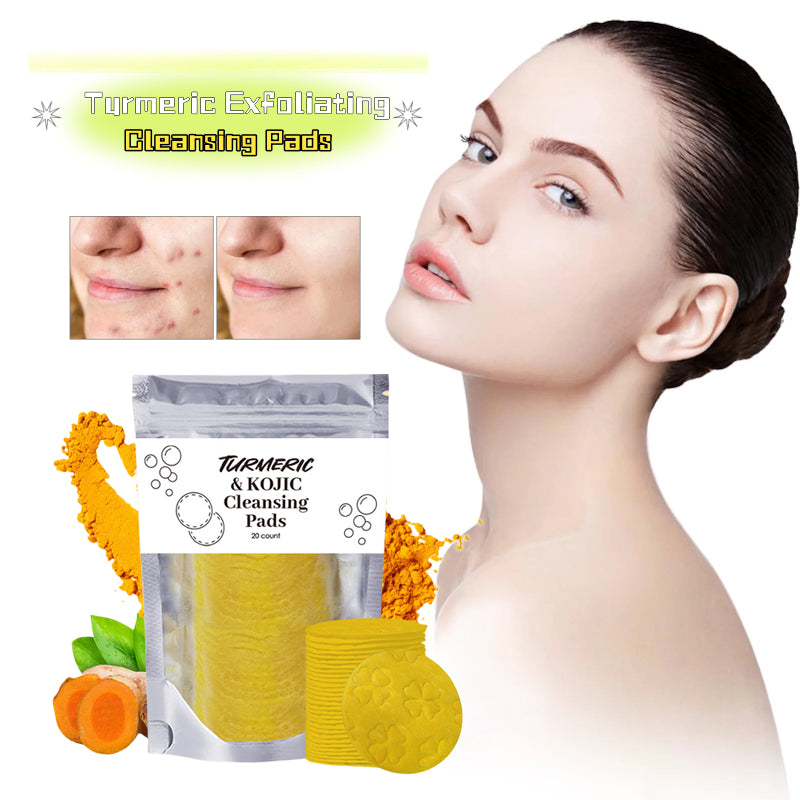 Turmeric Cleansing Pads – Exfoliating Facial Sponges for Pores & Oil Control