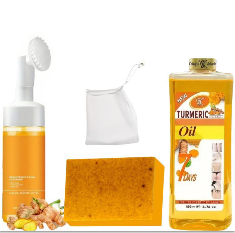 Turmeric Cleansing Pads – Exfoliating Facial Sponges for Pores & Oil Control