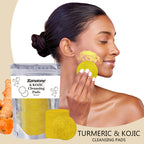 Turmeric Cleansing Pads – Exfoliating Facial Sponges for Pores & Oil Control