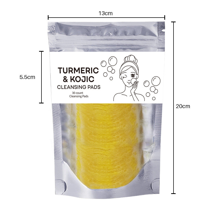 Turmeric Cleansing Pads – Exfoliating Facial Sponges for Pores & Oil Control