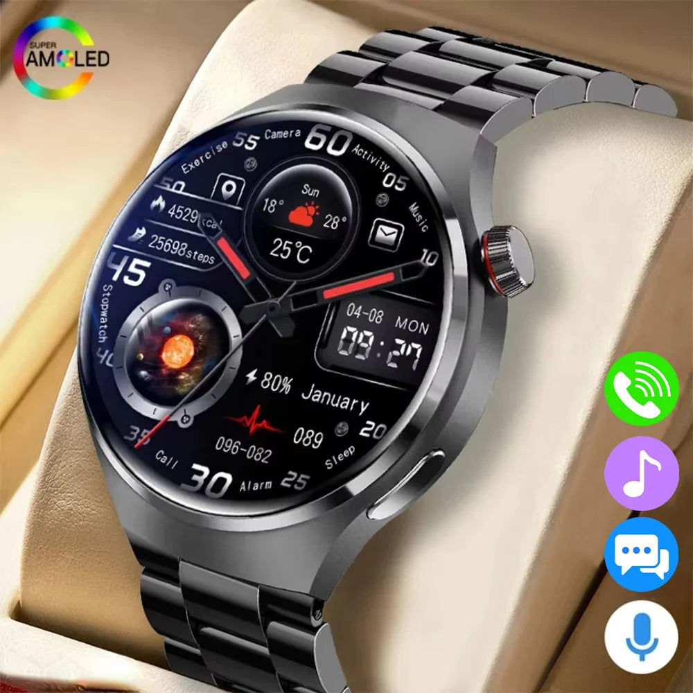 G.L Wear 2025 Men's Smartwatch HD Display Bluetooth Calling Health Tracker