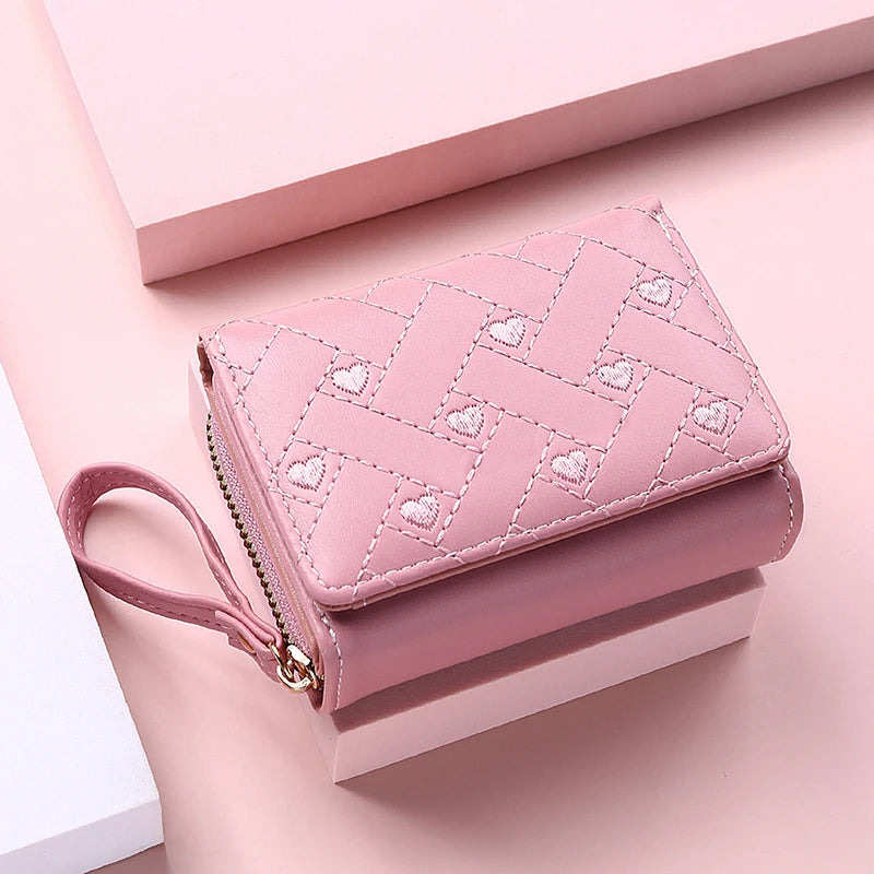 Women’s Kawaii Cute Wallet – Small Pink Designer Coin Purse