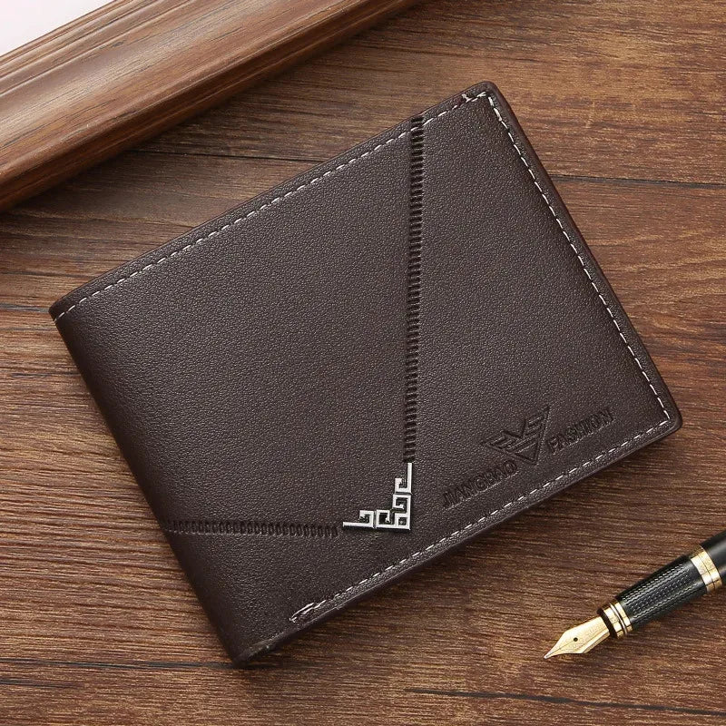 Men’s Leather Bifold Wallet – Slim Card & ID Holder