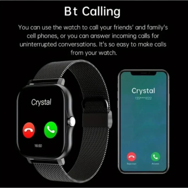 Bluetooth Call Smart Watch for Android – 1.44" Color Display, Full Touch