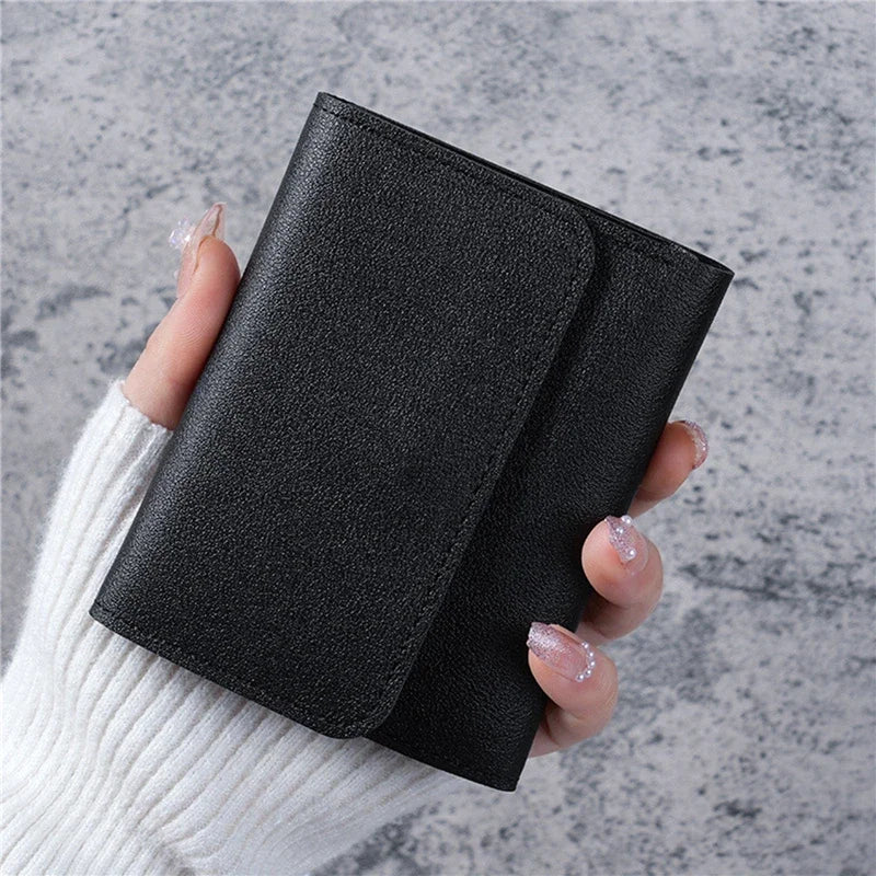 Women Short Wallet – Cute PU Leather Coin Purse Card Holder
