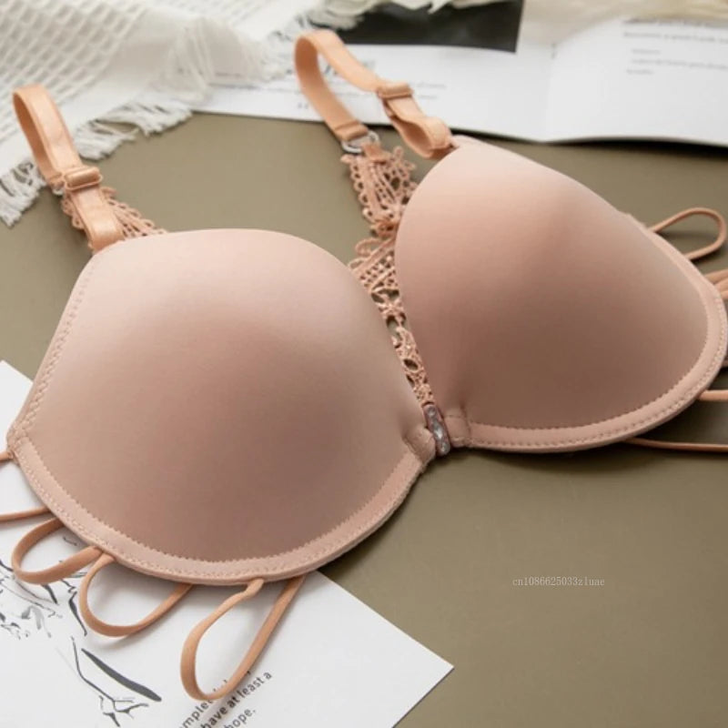 Women Comfortable Seamless Underwire Bra – Sexy Floral Embroidery Lingerie