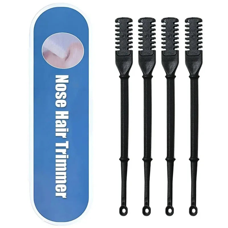 Manual Nose Hair Trimmer Set – Double Head Painless Nostril Hair Remover
