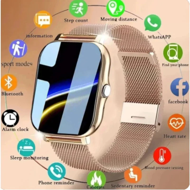 Bluetooth Call Smart Watch for Android – 1.44" Color Display, Full Touch
