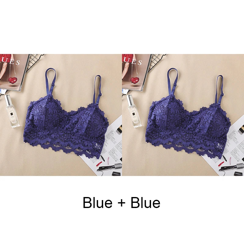 Women’s Push Up Lace Bra – Seamless Sexy Tube Top Lingerie