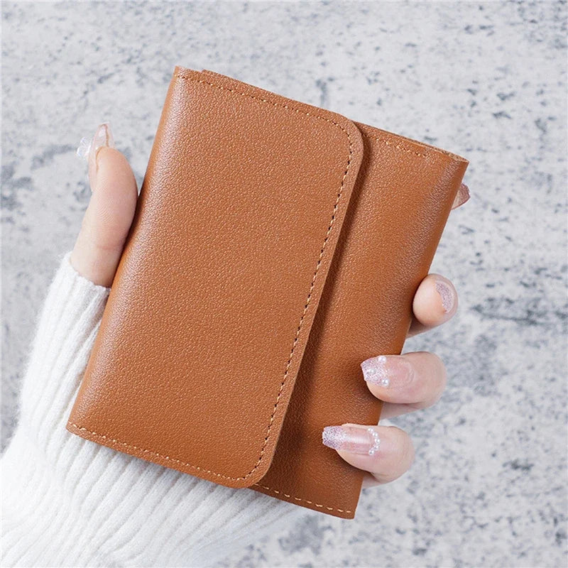 Women Short Wallet – Cute PU Leather Coin Purse Card Holder