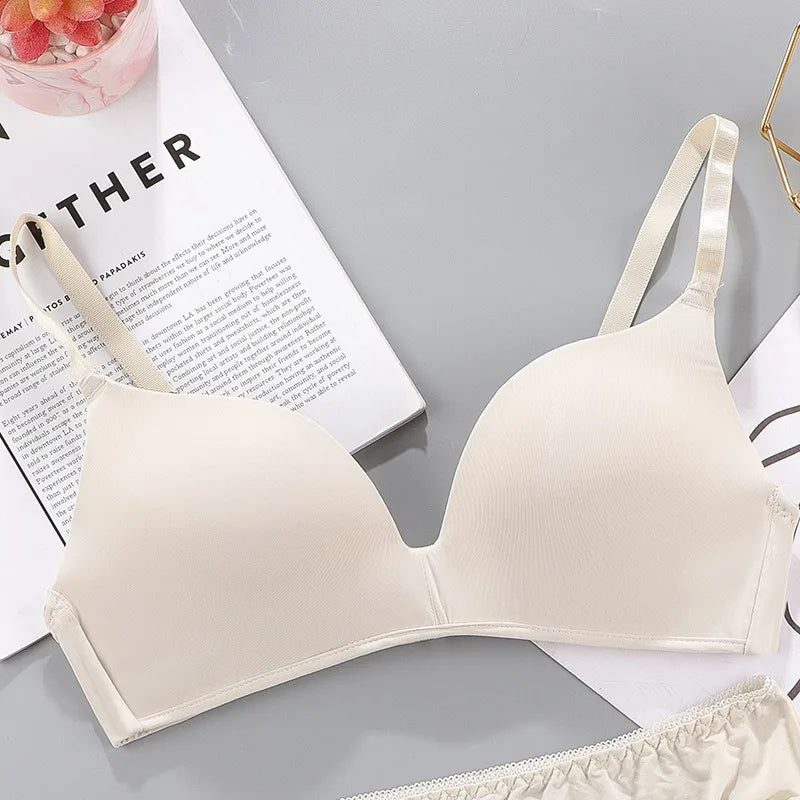 Women Seamless Wireless Push Up Bra – Breathable Thin Comfort Bra