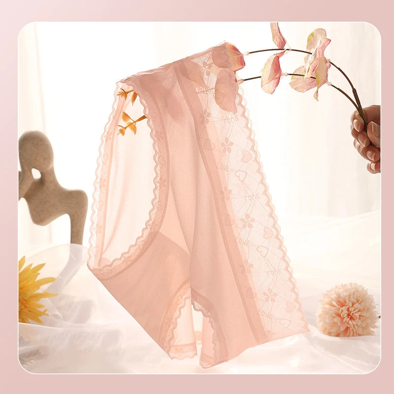 Women Sexy Lace Panties – Ultra Thin Breathable Seamless Briefs