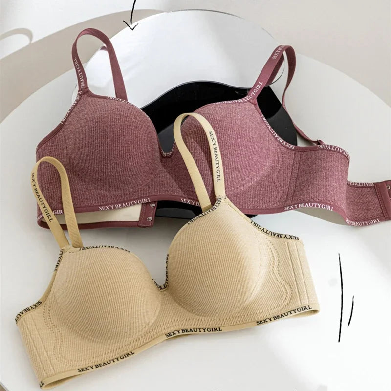 Women’s Seamless Wireless Push-Up Bra for Small Bust Support