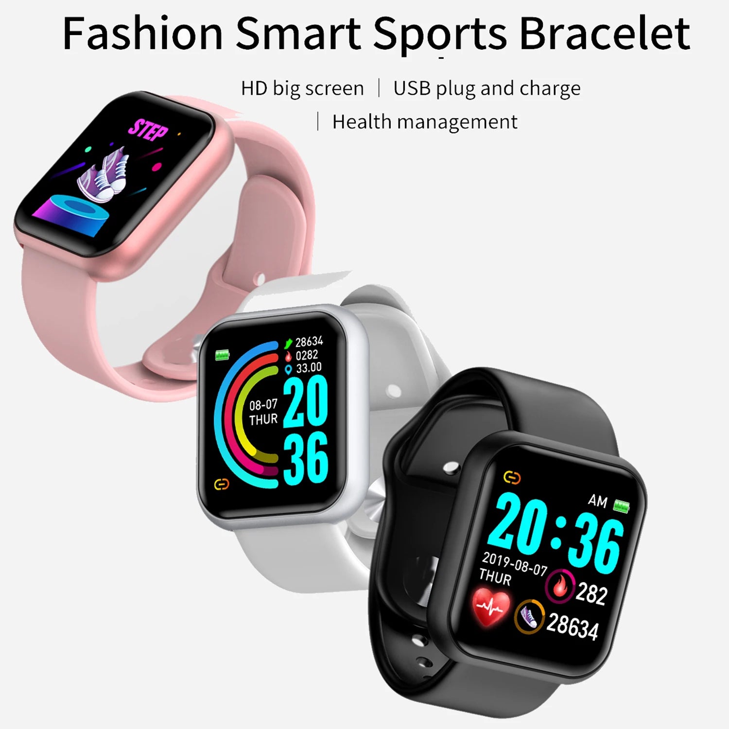 Smart Watch for Men & Women – Fitness Tracker, Music Control, Sleep Tracking