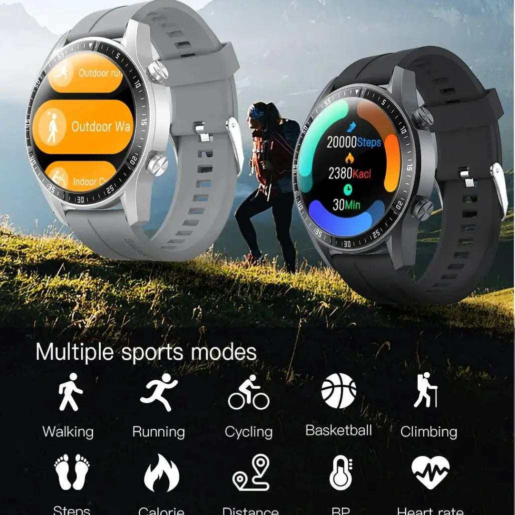 Men’s Smart Fitness Watch – Heart Rate, BP Monitor, Step & Calorie Tracker