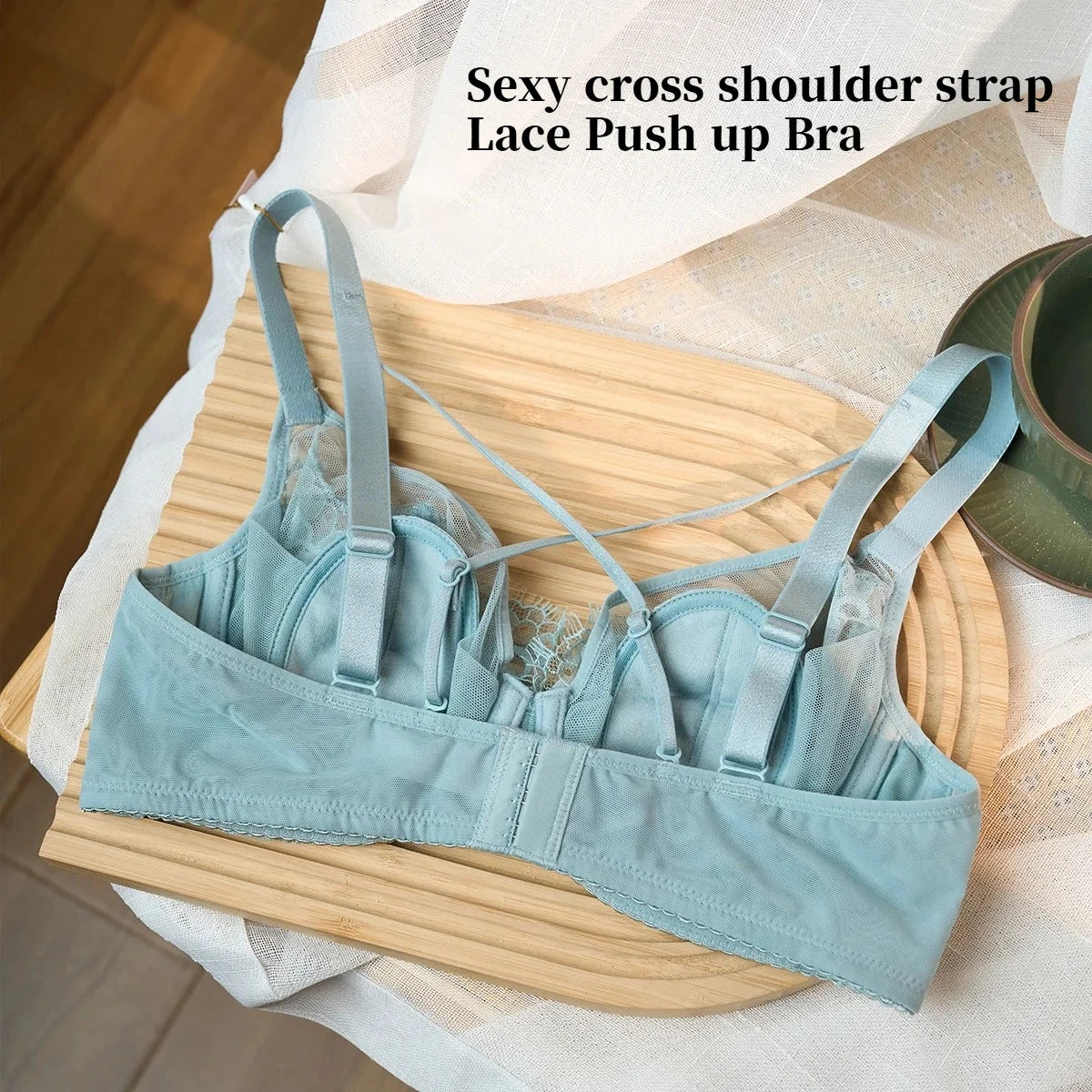 Women Lace Push Up Bra – Sexy Plus Size B-D Cup Everyday Lingerie