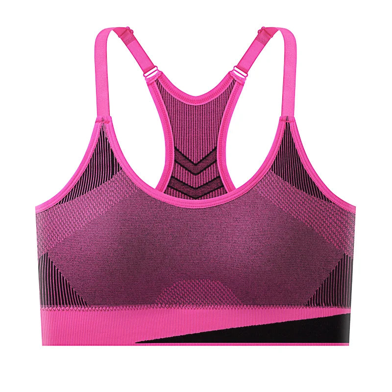 Women Breathable Padded Sports Bra – Shockproof Gym Yoga Bra