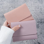 Women Short Wallet – Cute PU Leather Coin Purse Card Holder