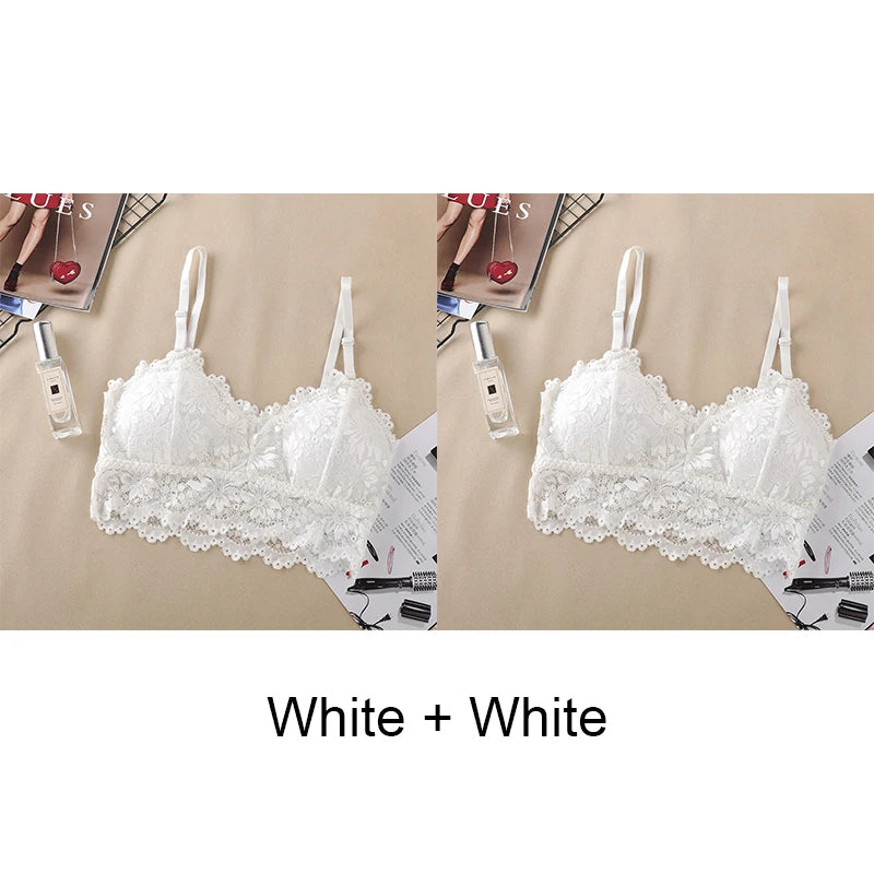 Women’s Push Up Lace Bra – Seamless Sexy Tube Top Lingerie