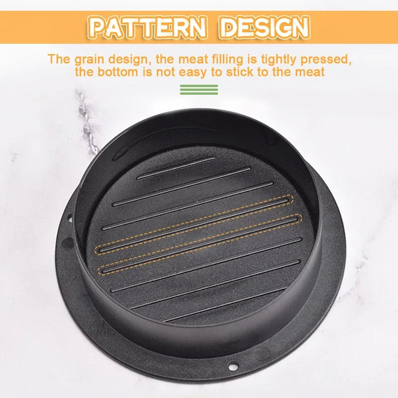 Round Hamburger Press – Non-Stick Burger Patty Maker