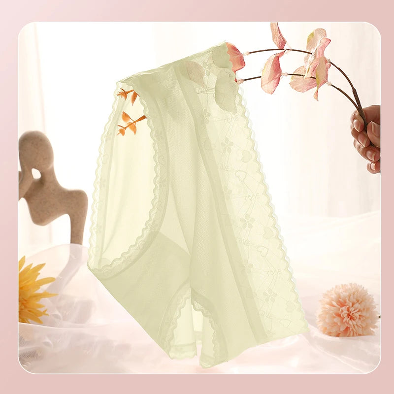Women Sexy Lace Panties – Ultra Thin Breathable Seamless Briefs