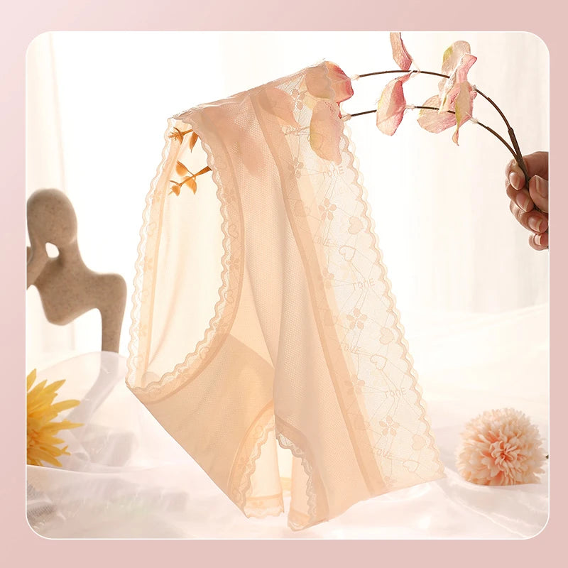 Women Sexy Lace Panties – Ultra Thin Breathable Seamless Briefs