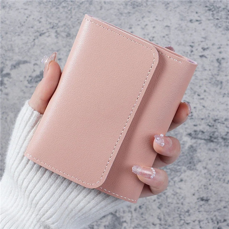 Women Short Wallet – Cute PU Leather Coin Purse Card Holder