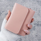 Women Short Wallet – Cute PU Leather Coin Purse Card Holder