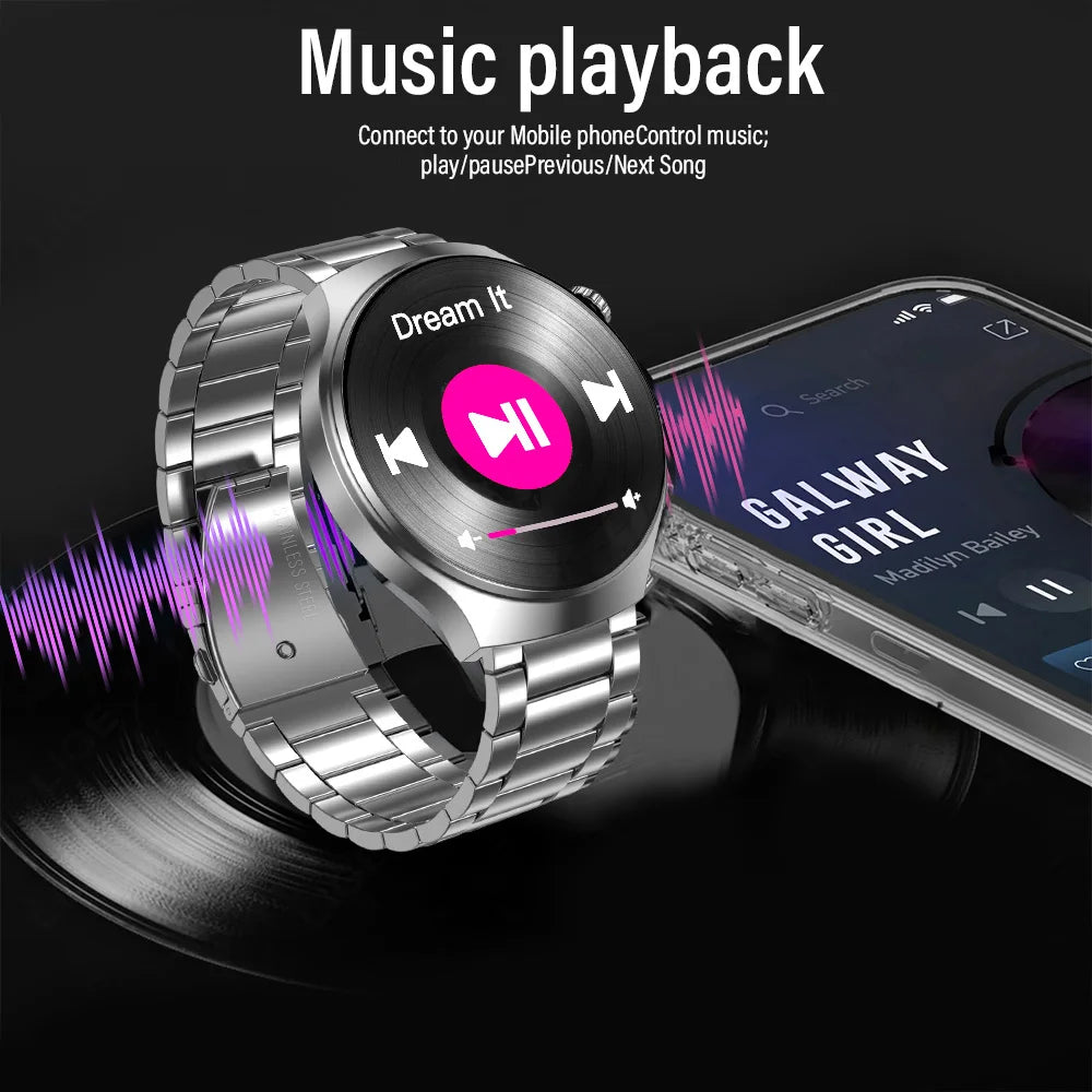 G.L Wear 2025 Men's Smartwatch HD Display Bluetooth Calling Health Tracker