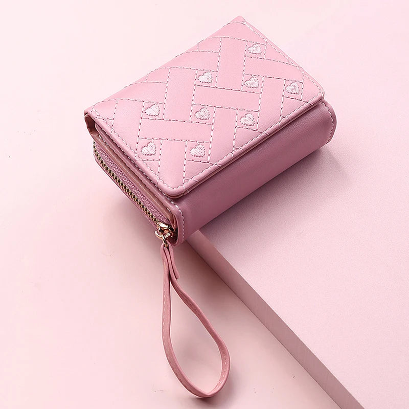 Women’s Kawaii Cute Wallet – Small Pink Designer Coin Purse
