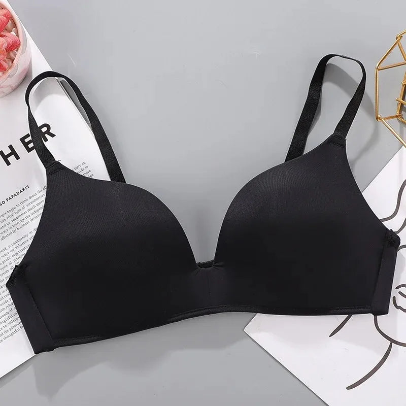 Women Seamless Wireless Push Up Bra – Breathable Thin Comfort Bra