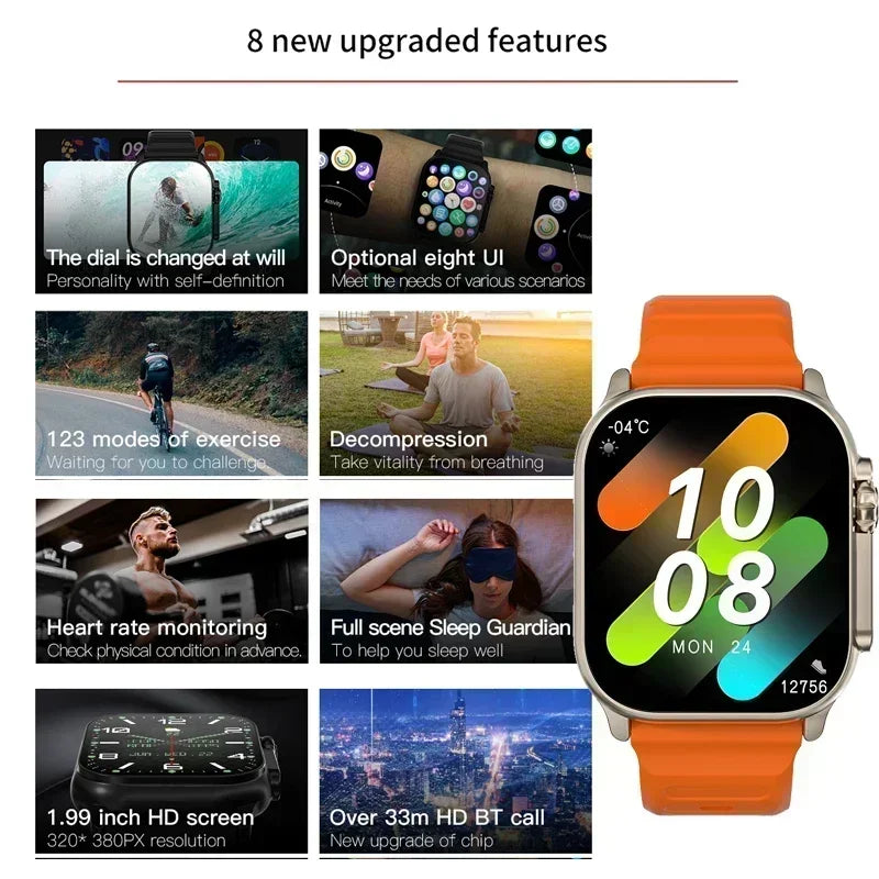 Ultra 9 Gen 2 NFC Bluetooth Calling 2.2" Wireless Smart Watch