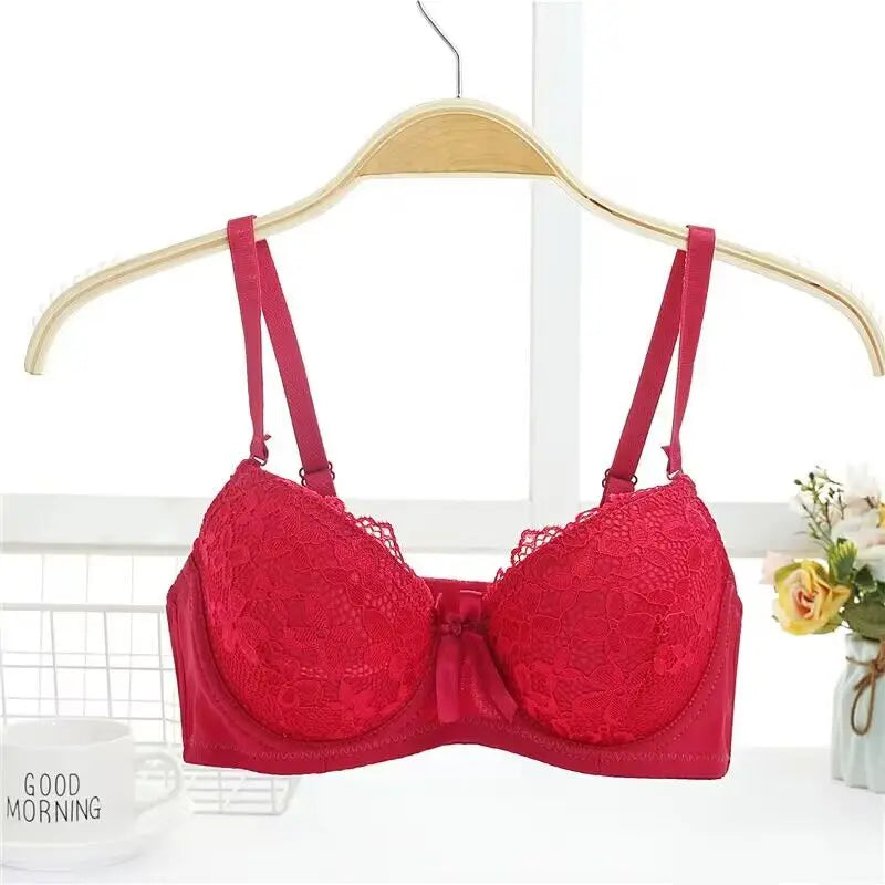 Women Lace Push Up Bra – Underwire Adjustable Lingerie