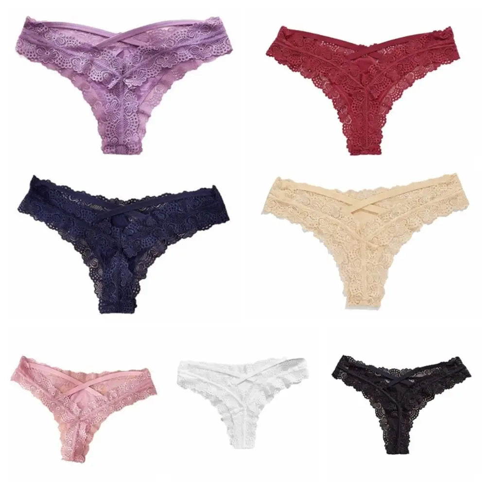 Underpants Hollow Underwear Women Low Waist Seamless Lady Panties Briefs Breathable Lace Thong Girl Lady