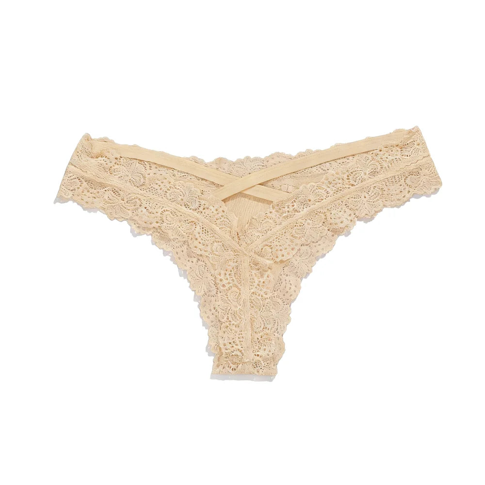 Underpants Hollow Underwear Women Low Waist Seamless Lady Panties Briefs Breathable Lace Thong Girl Lady