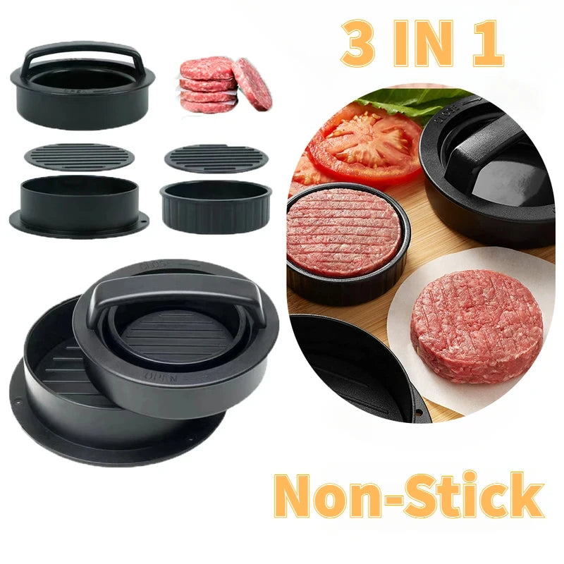 Round Hamburger Press – Non-Stick Burger Patty Maker
