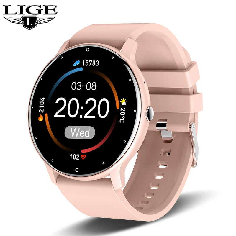 LIGE Bluetooth Call Smart Watch – Full Touch Waterproof Fitness Tracker for Android & iOS