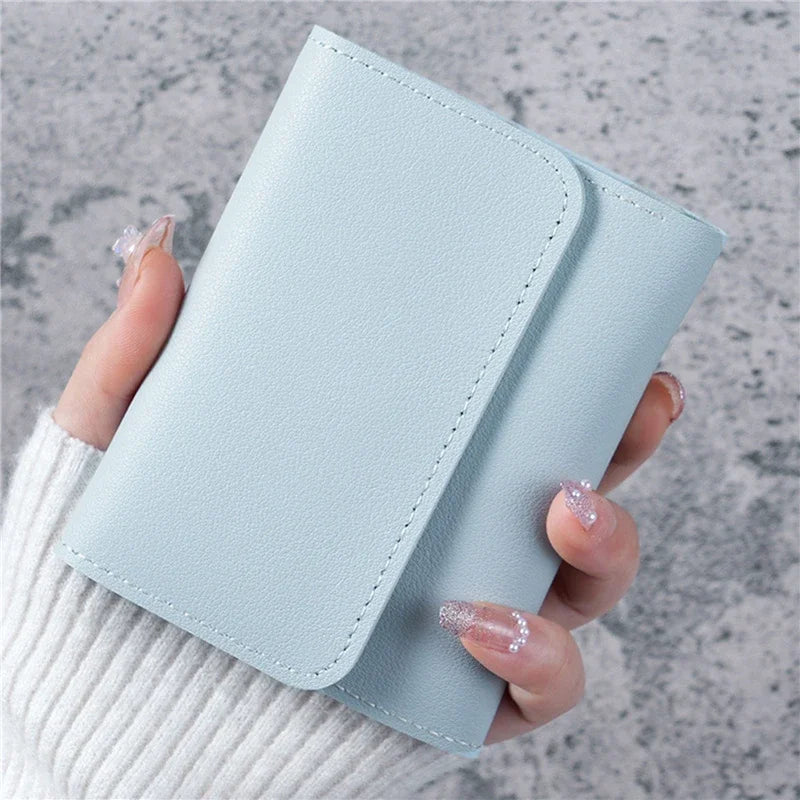 Women Short Wallet – Cute PU Leather Coin Purse Card Holder