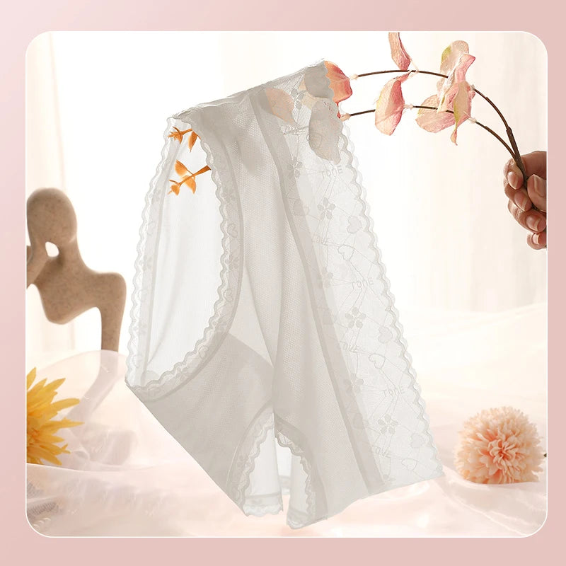 Women Sexy Lace Panties – Ultra Thin Breathable Seamless Briefs