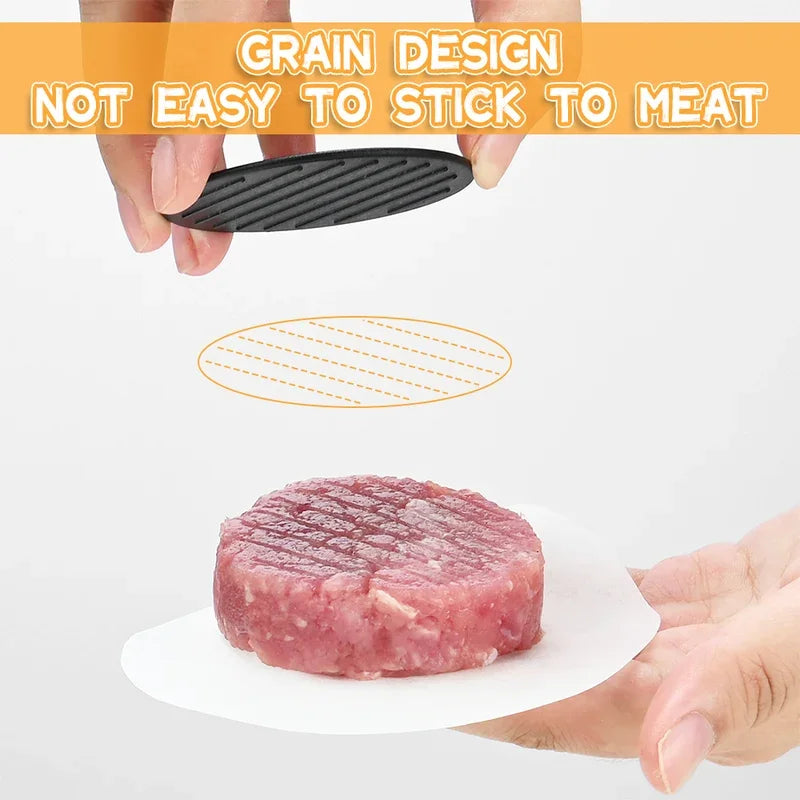 Round Hamburger Press – Non-Stick Burger Patty Maker
