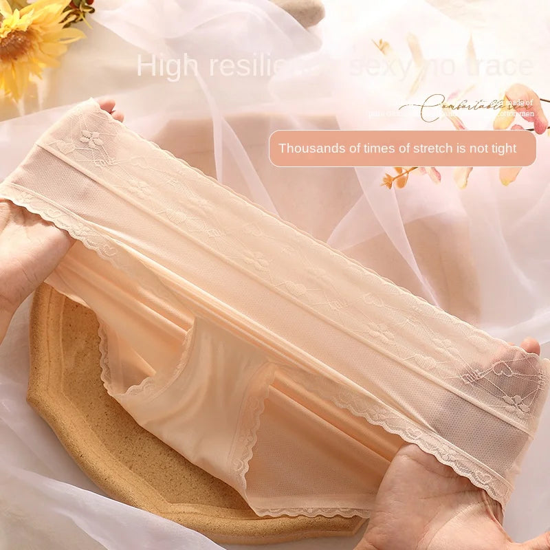Women Sexy Lace Panties – Ultra Thin Breathable Seamless Briefs