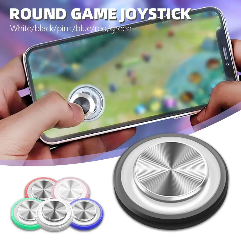 Universal Mobile Gaming Joystick – Metal Button Suction Cup Controller for iPhone & Android