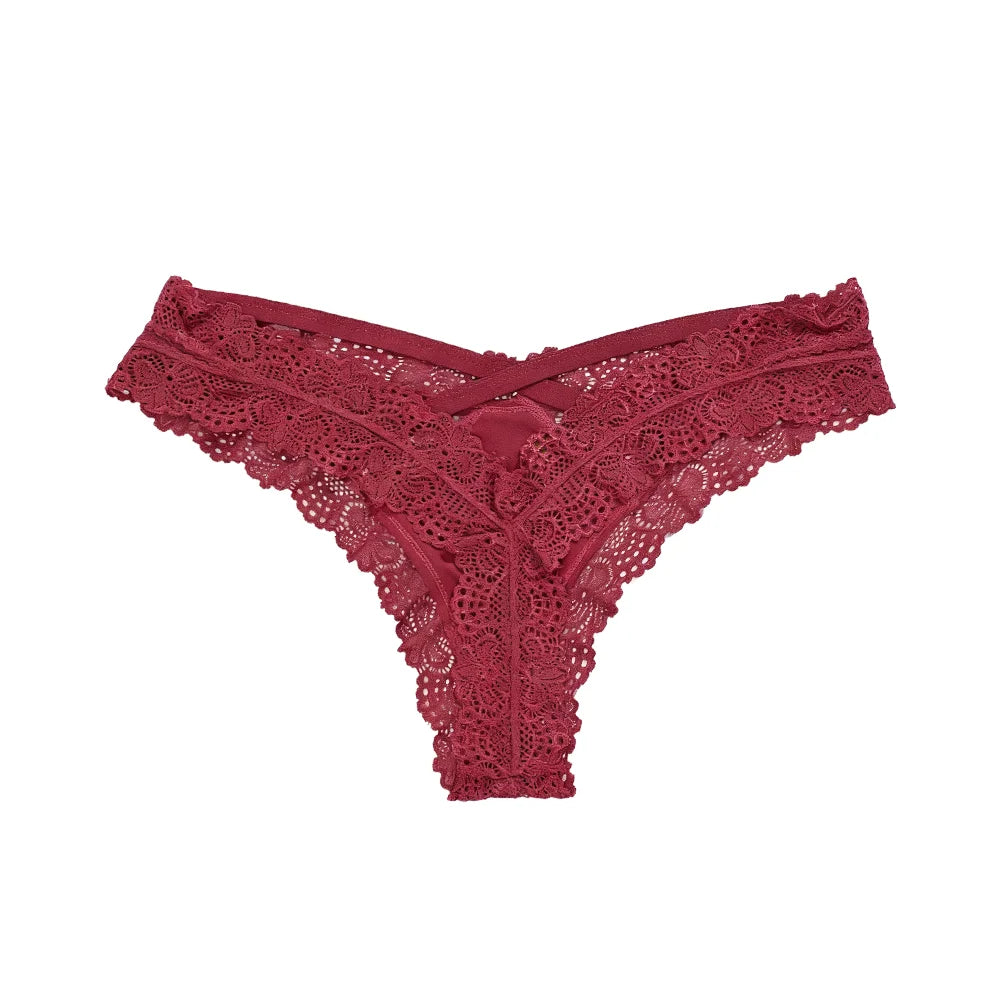 Underpants Hollow Underwear Women Low Waist Seamless Lady Panties Briefs Breathable Lace Thong Girl Lady