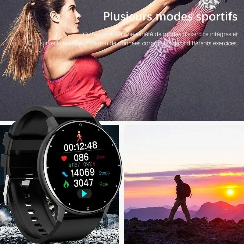 2026 Men's Smart Watch – Full Touch Fitness Tracker, IP67 Waterproof, Android & iOS