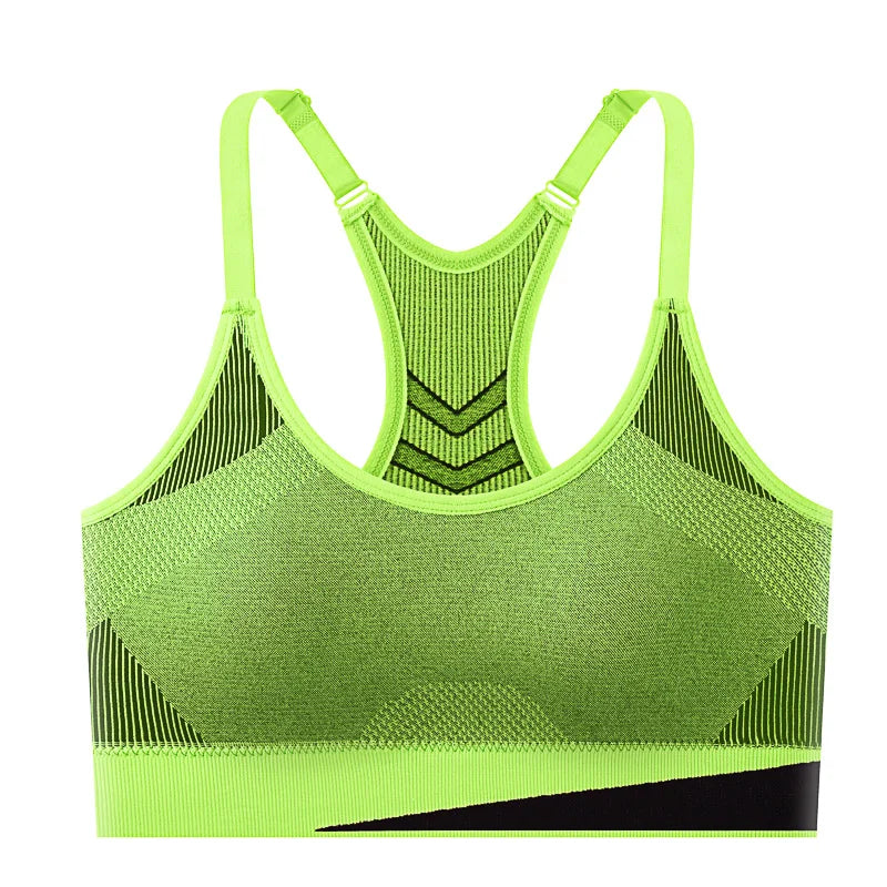 Women Breathable Padded Sports Bra – Shockproof Gym Yoga Bra
