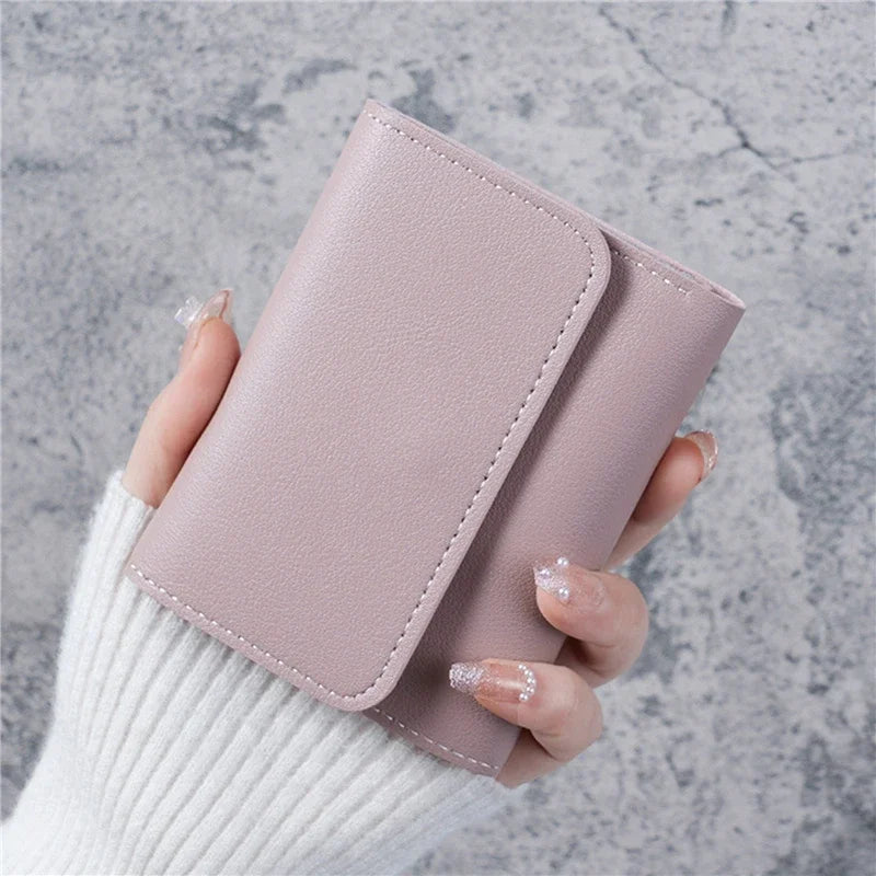 Women Short Wallet – Cute PU Leather Coin Purse Card Holder