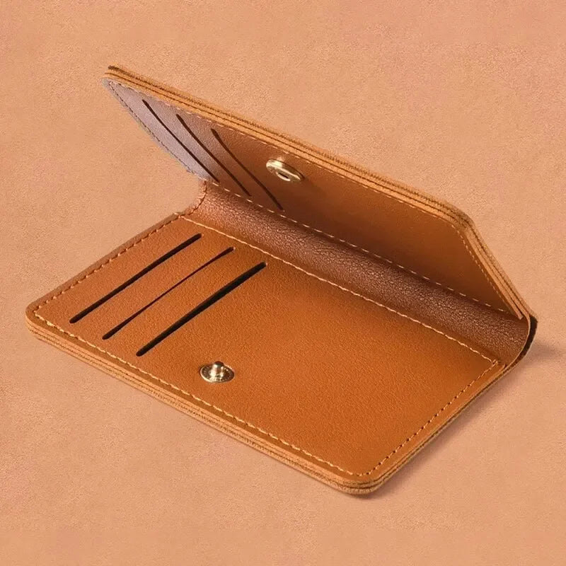 Ultra Thin Leather Wallet – Small Credit Card & Coin Purse for Men & Women