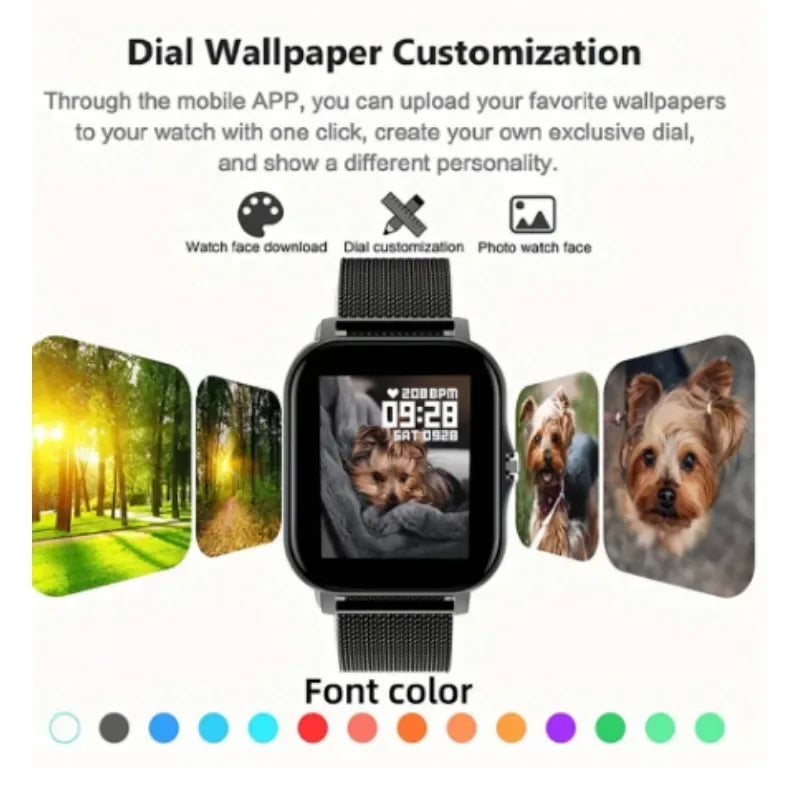 Bluetooth Call Smart Watch for Android – 1.44" Color Display, Full Touch