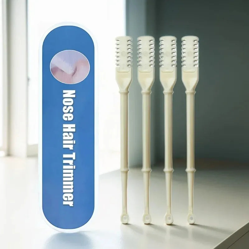 Manual Nose Hair Trimmer Set – Double Head Painless Nostril Hair Remover